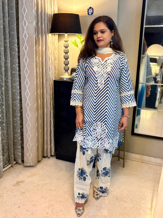 Pure Cotton Farshi Suit - SC042