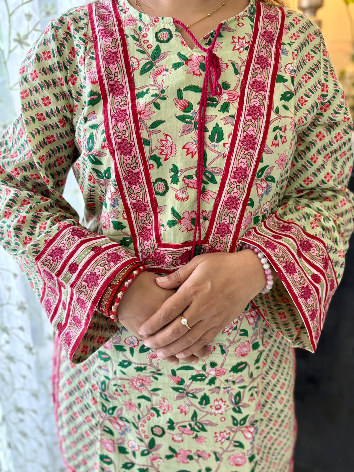 Farshi Salwar in Printed Cotton Fabric - SC0017