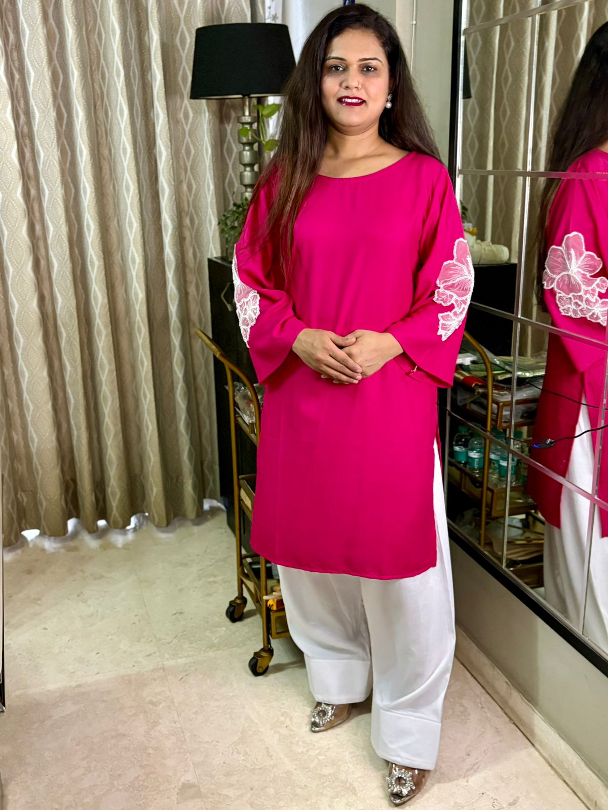 Candy Pink Farshi Coord Set - SC040